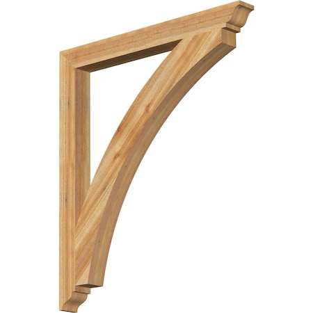Ekena Millwork Thorton Traditional Rough Sawn Bracket, Western Red Cedar, 4"W x 42"D x 48"H BKT04X42X48THR01RWR
